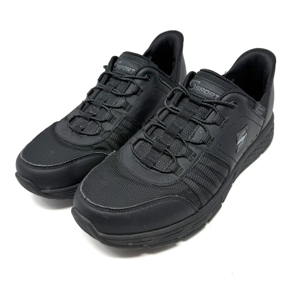 S Sport by Skechers Mens Sandler Sneakers 12 Hands Free Step-Ins Black Shoes